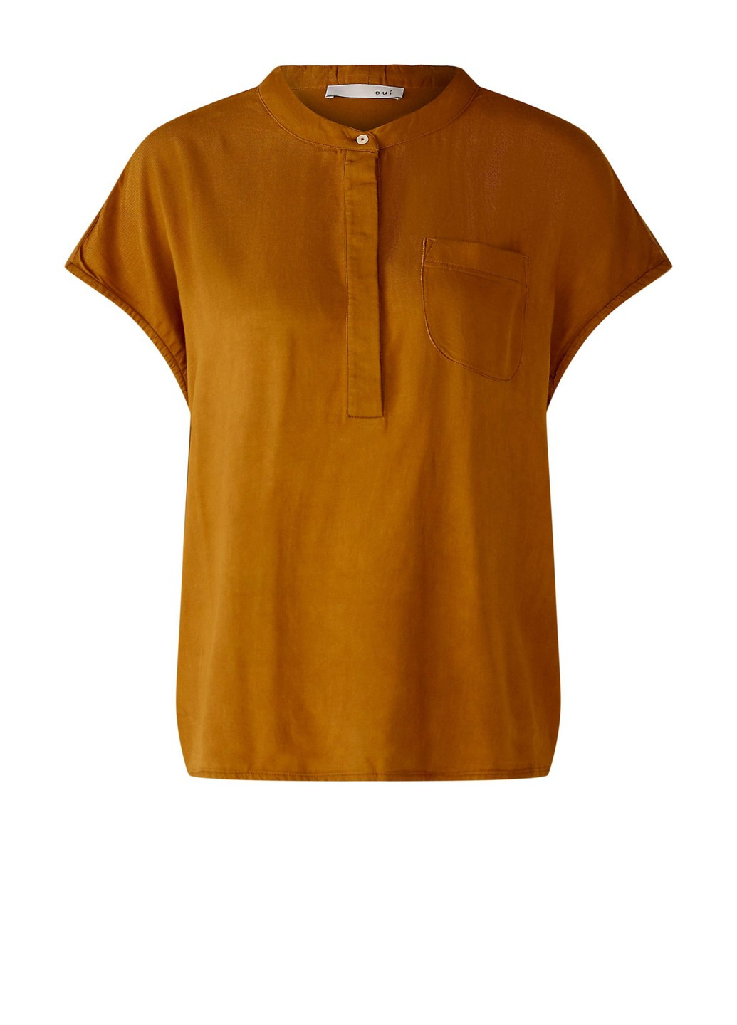 Коричневая женская футболка коричневый Oui