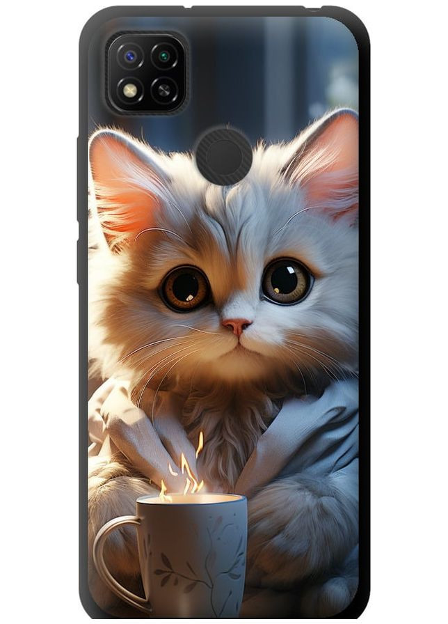 TPU чохол 'Білий кіт' для Endorphone xiaomi redmi 9c (265398716)