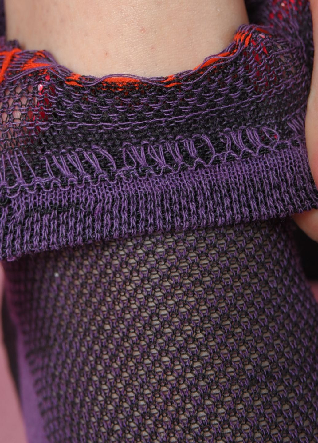 Носки женские сетка фиолетового цвета размер 36-40 Let's Shop (261406781)