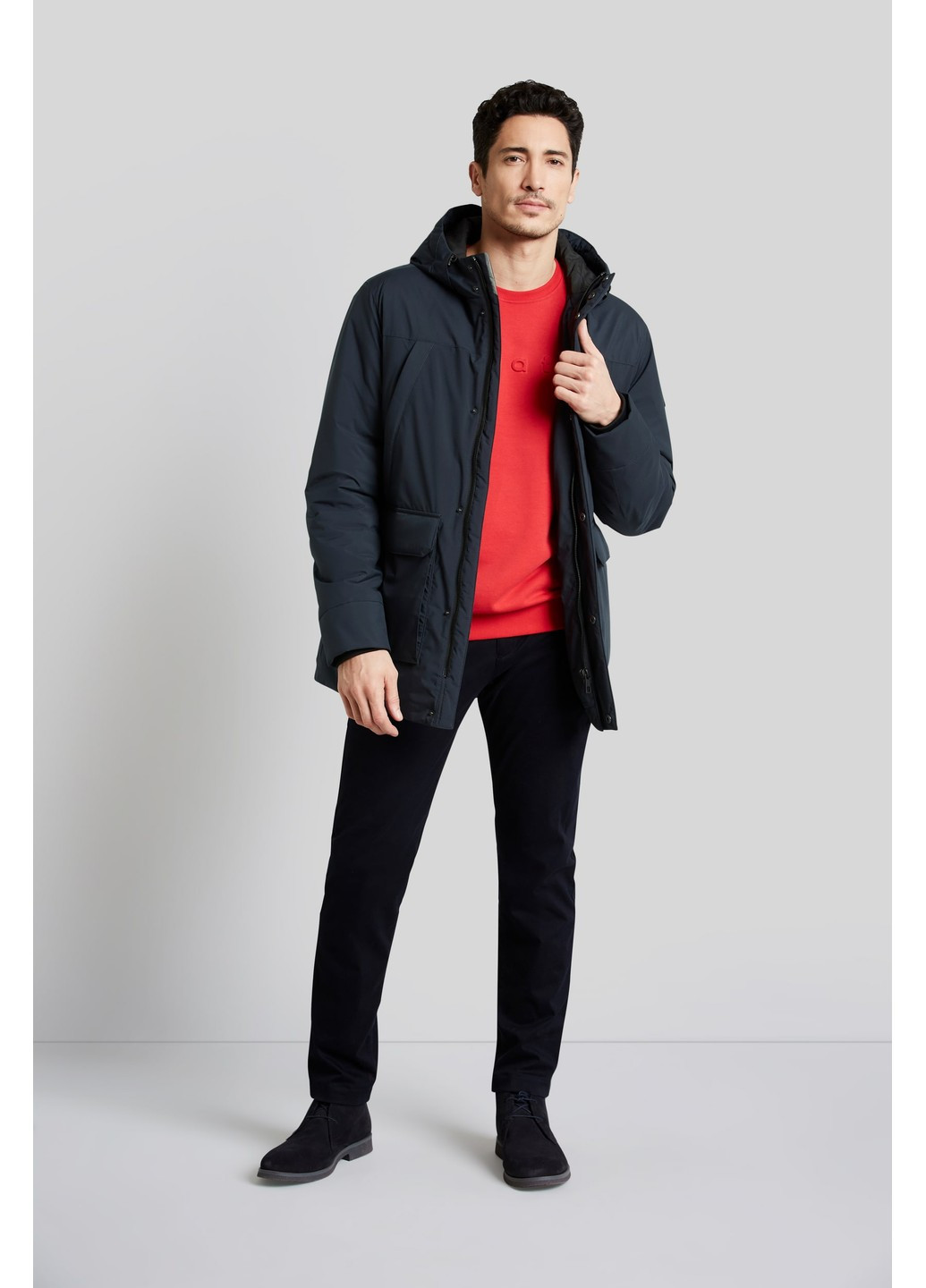 Синя демісезонна чоловіча куртка синя Bugatti