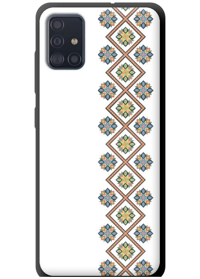 TPU чорний чохол 'Вишиванка 24' для Endorphone Samsung Galaxy A51 2020 A515F (269360992)