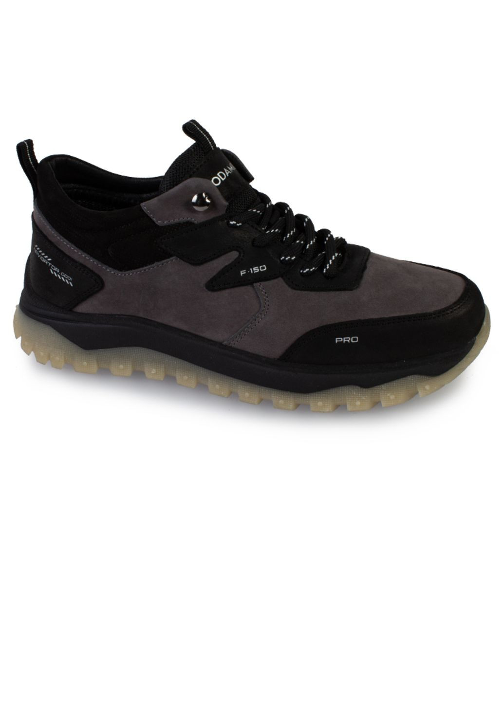Серые зимние ботинки мужские бренда 9501116_(2) ModaMilano
