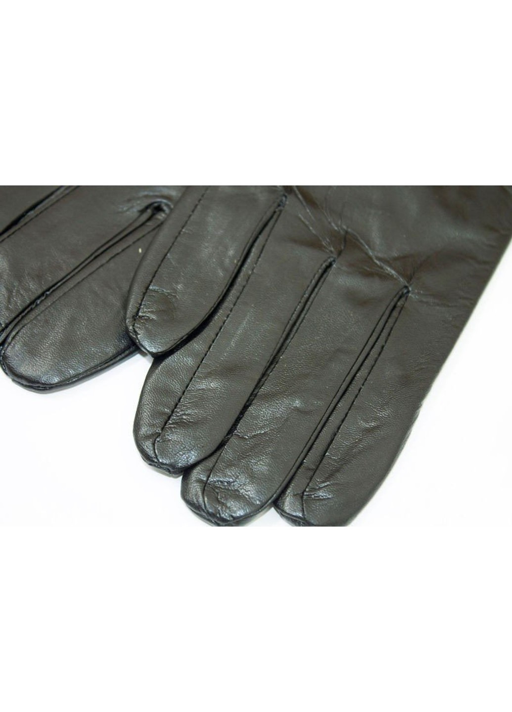 8 - Чорні зручні жіночі рукавички з натуральної шкіри BR-S (261486846)