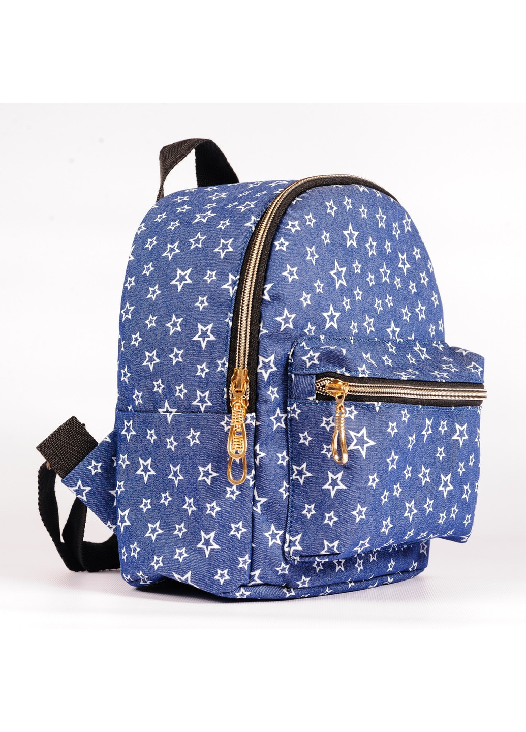 Дитячий невеликий синій джинсовий рюкзак із зірками на кожен день No Brand (258591274)