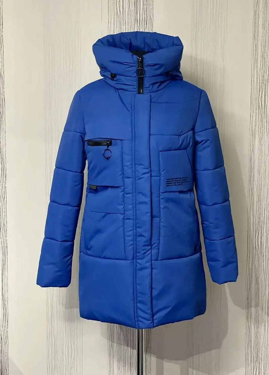 Синяя зимняя зимняя куртка женская SK