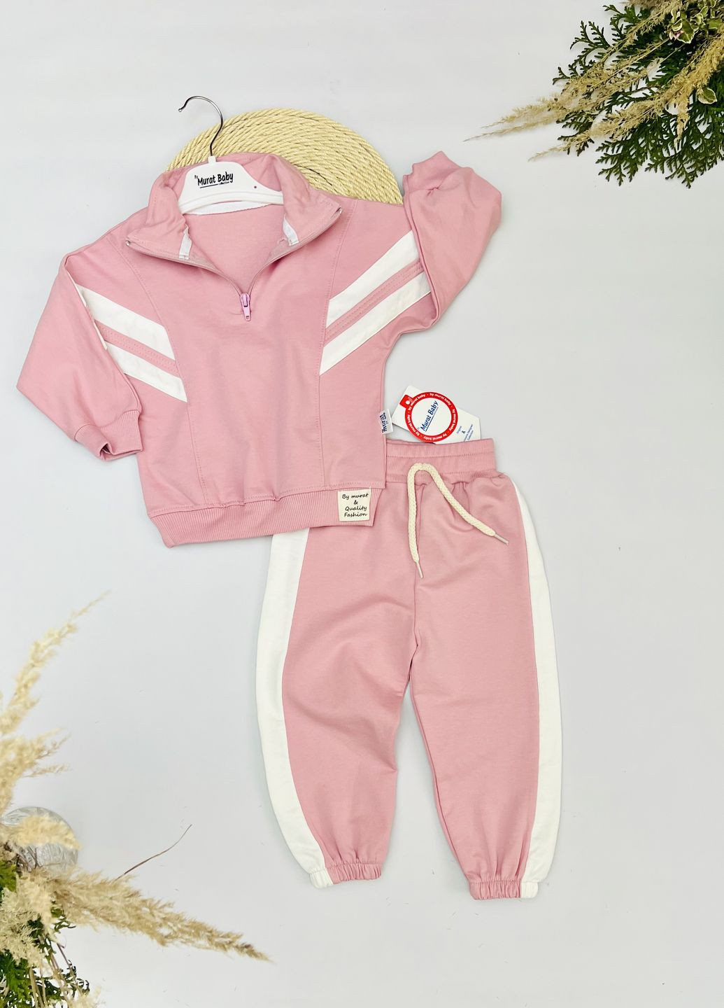 Спортивный костюм в полоски для девочек Murat baby (276842375)