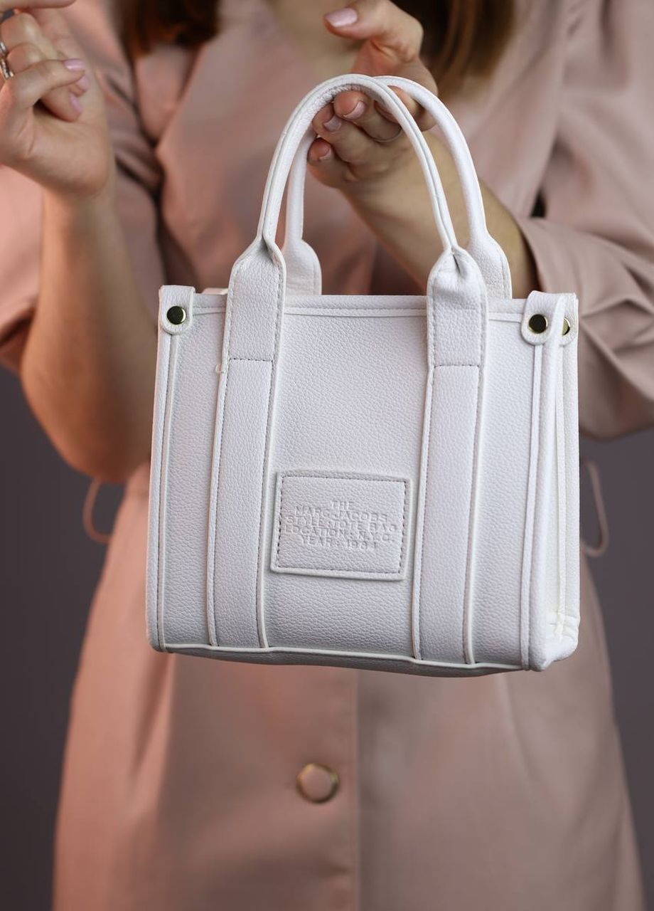 Сумочка из лого Marc Jacobs tote bag mini white Vakko (273782706)