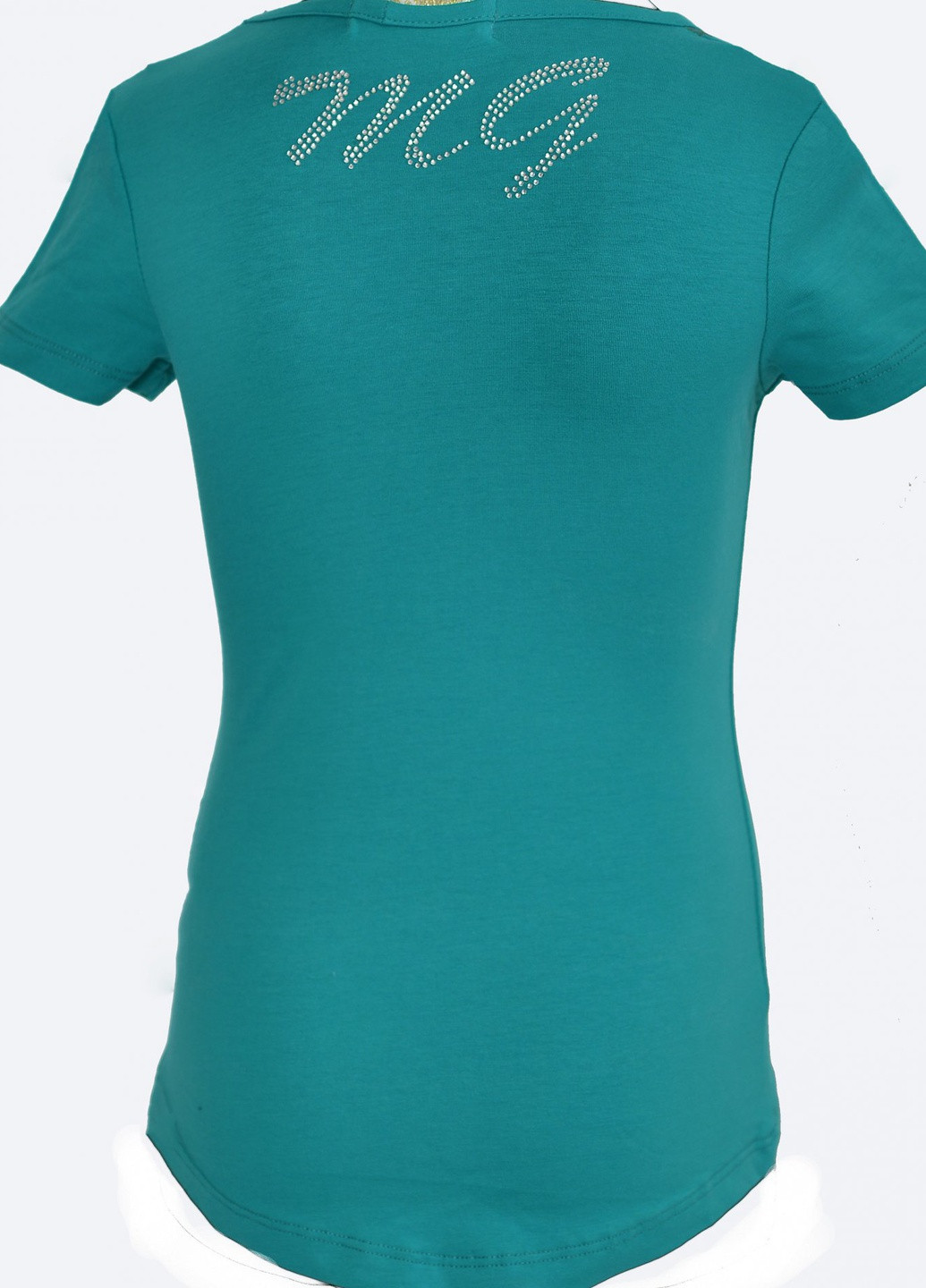 Зеленая футболки футболка на дівчаток (101)11855-736 Lemanta