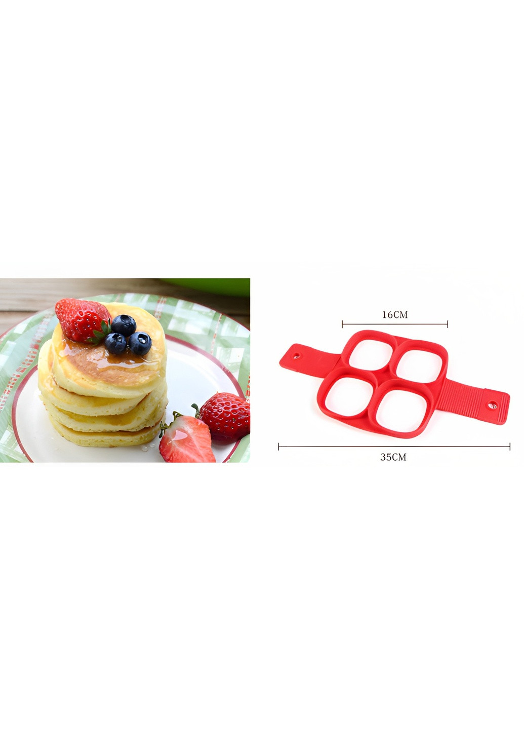 Силіконова форма для приготування оладок і яєчні у вигляді квадратиків Cake Maker A-Plus (259569326)