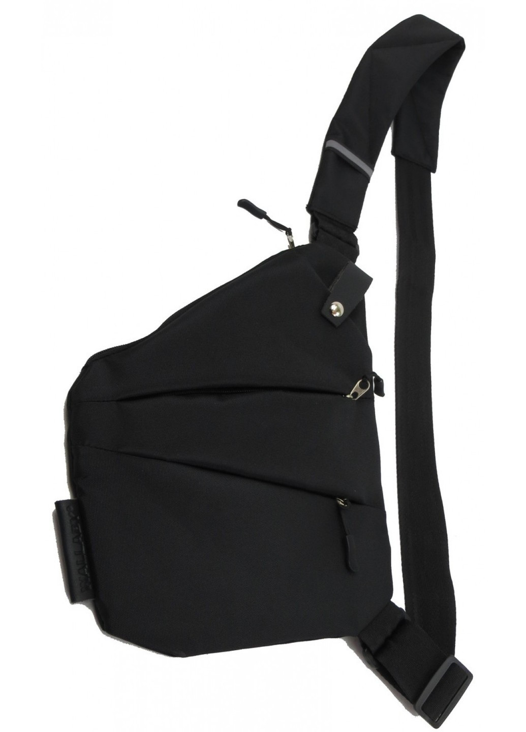 Мужская нагрудная сумка из коттона 113 черная Wallaby (266143693)