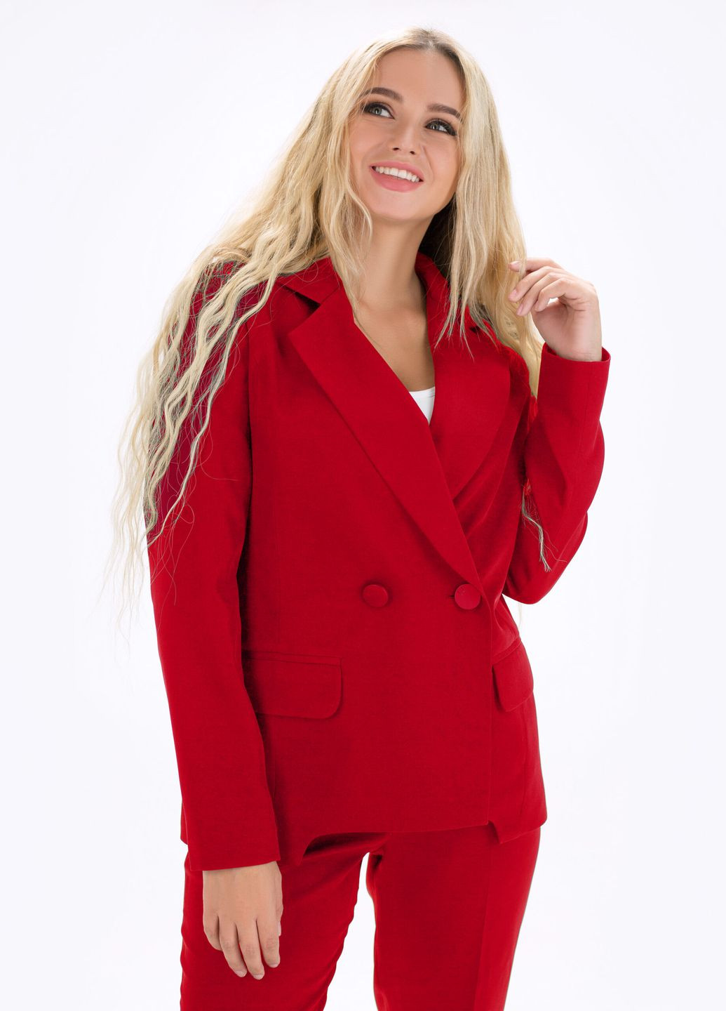 Красный женский пиджак густав красный Luzana -