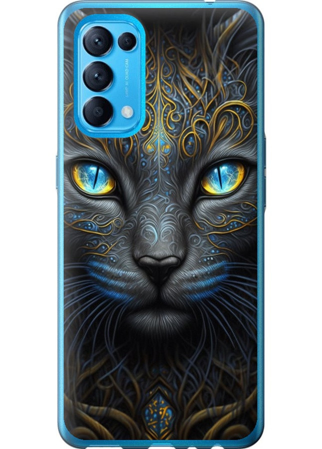 Силіконовий чохол 'Кішка' для Endorphone Oppo Reno5 (257795153)