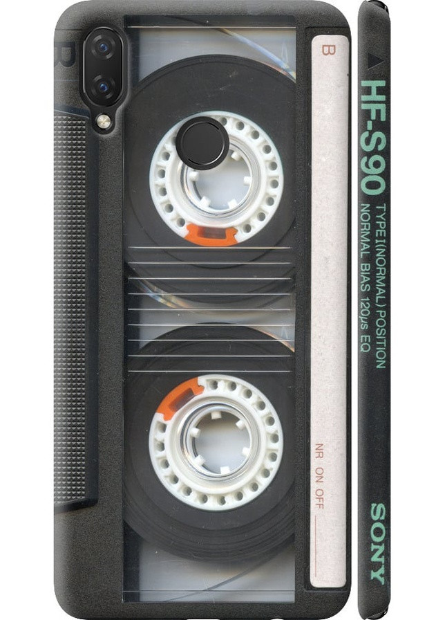 3D пластиковый матовый чехол 'Кассета' для Endorphone Huawei Nova 3i (257798412)