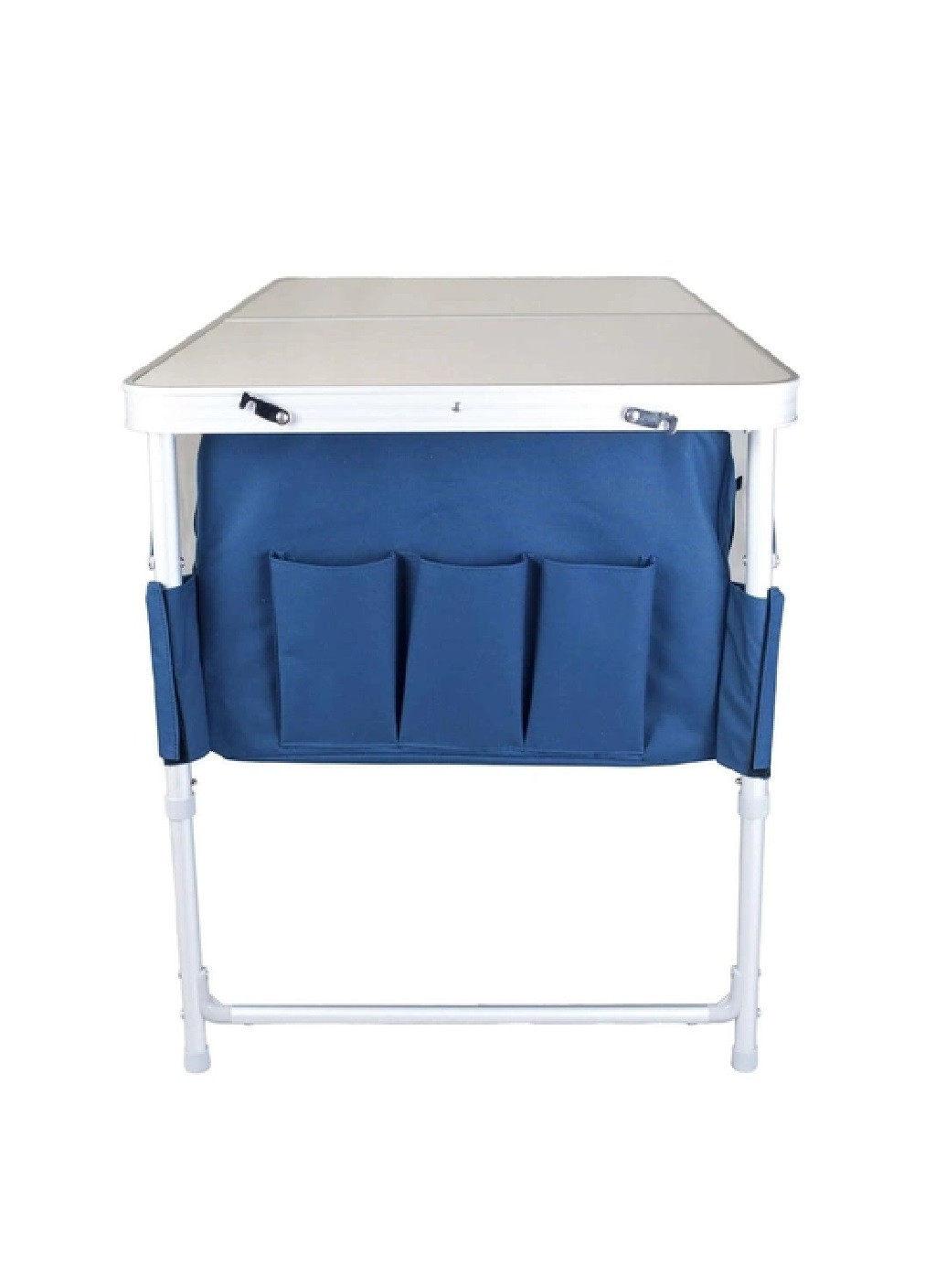 Стол тумба раскладной компактынй практичный для пикнинка отдыха кемпинга на дачу 4х60х120 см (475297-Prob) Синий с серым Unbranded (265391193)