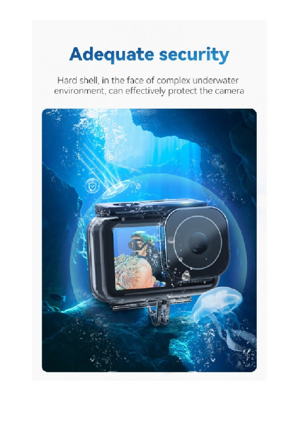 Захисний герметичний бокс кейс аквабокс для дайвінгу підводної зйомки для камери екшн для DJI Action 3 (474921-Prob) Unbranded (260358528)
