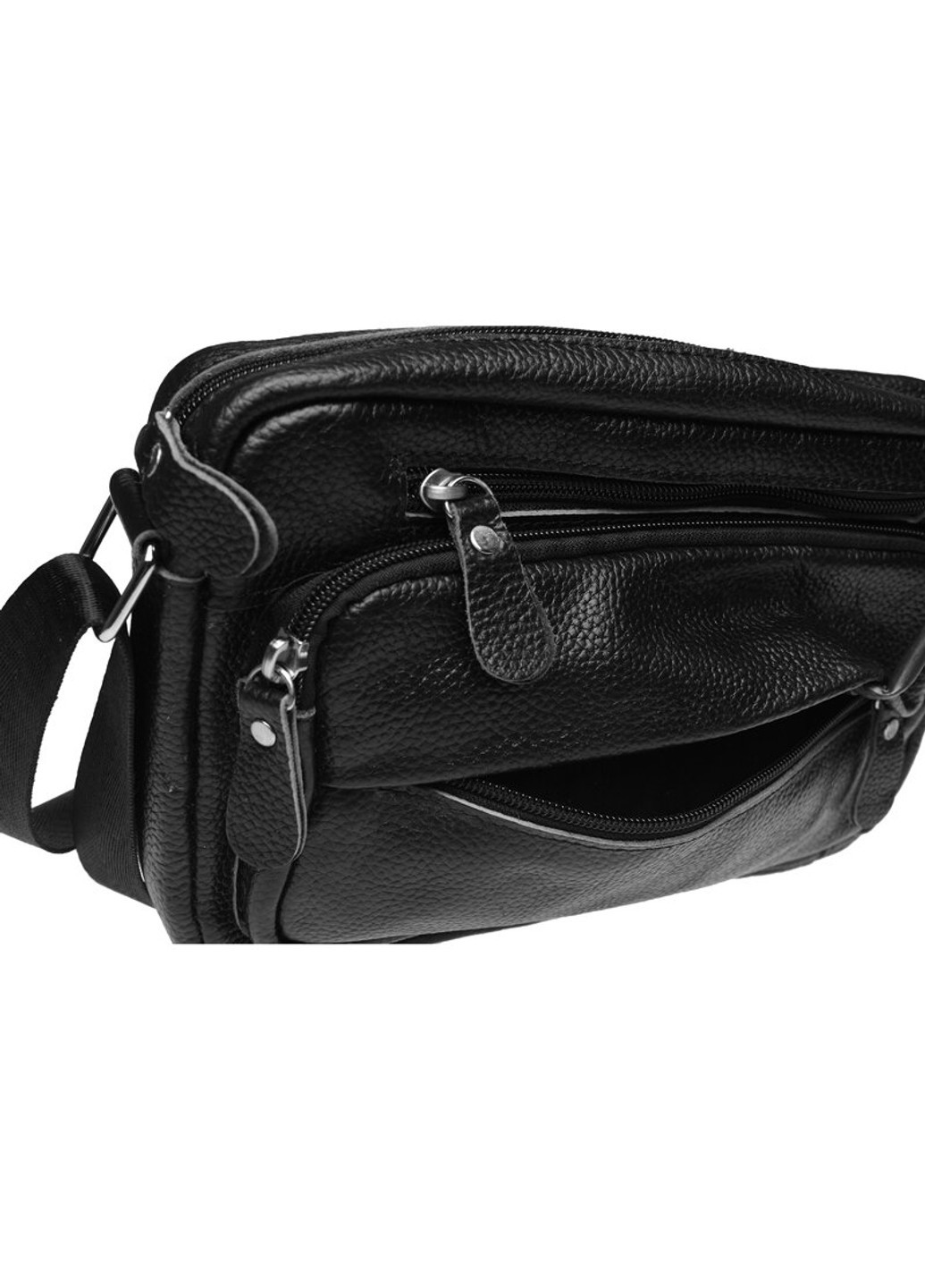 Мужская кожаная сумка через плечо K1010-black Keizer (266143486)