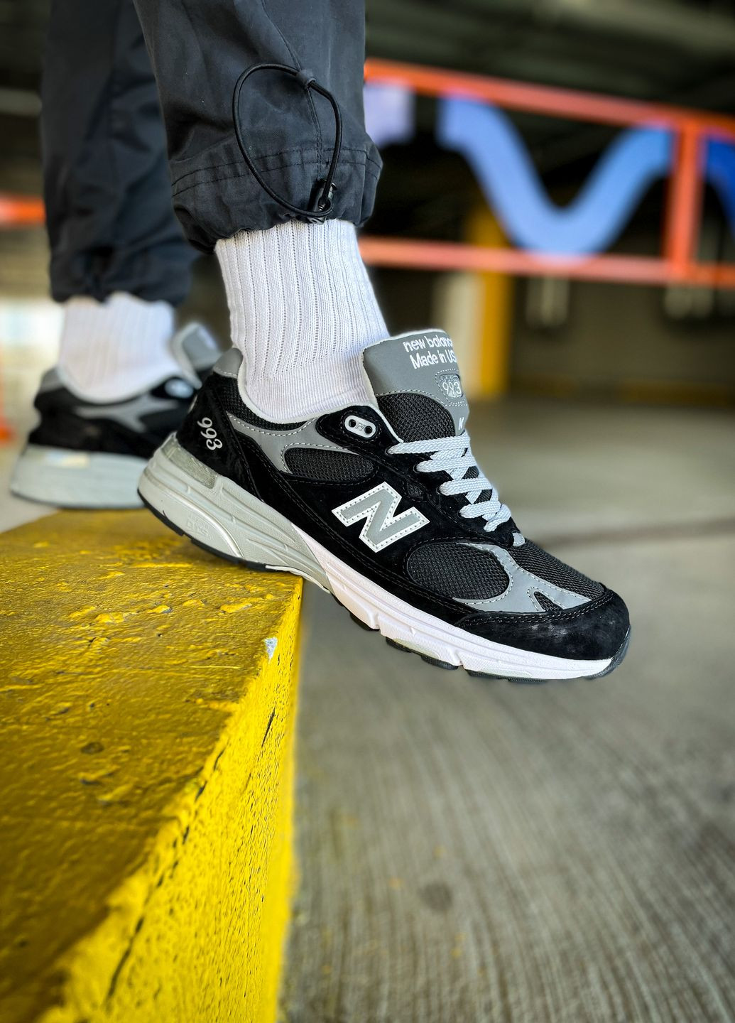 Черные демисезонные кроссовки мужские вьетнам New Balance 993 "Black"