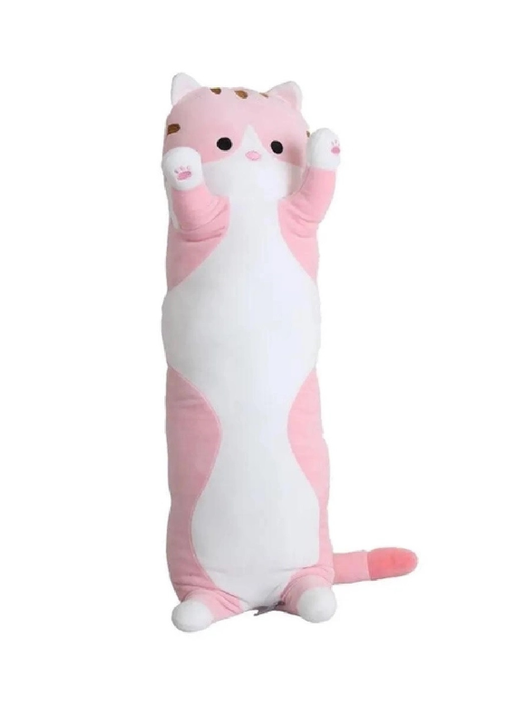 Дитяча плюшева іграшка подушка обіймашка антистрес кіт Батон для дітей хлопчиків дівчаток 110 см (476259-Prob) Рожевий Unbranded (278014570)
