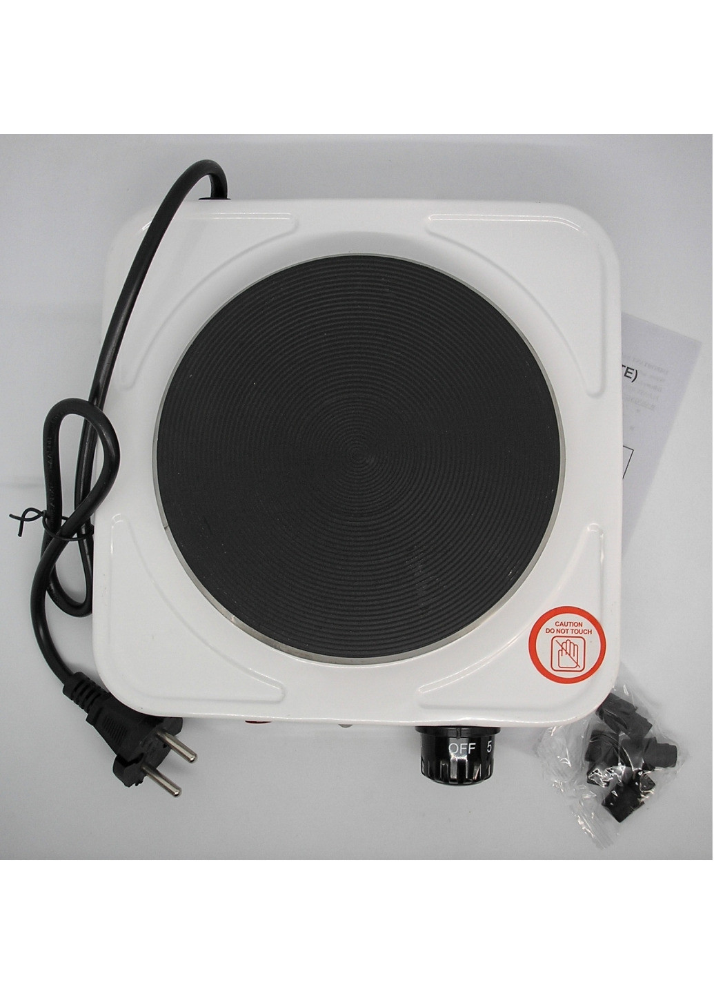 Плита електрична настільна одна конфорка дискова електроплита 1000 Вт JX 1010 А електроплита No Brand (259684082)
