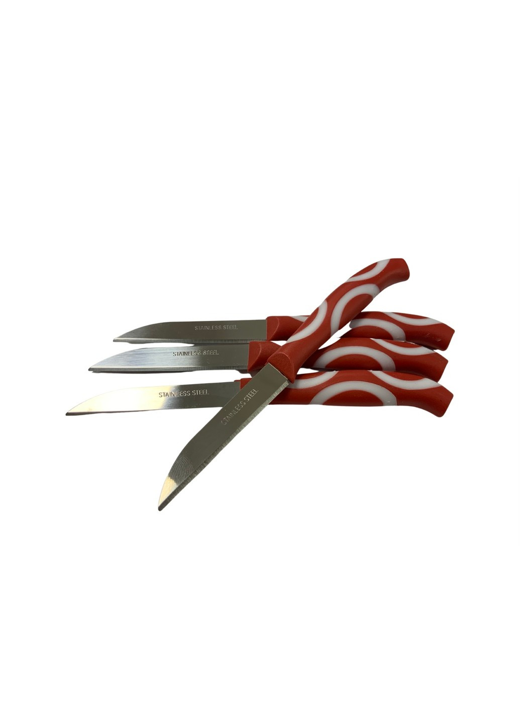 Ножі для картоплі із пластмасовою ручкою набір 12шт/15.5см/6.5см FROM FACTORY (260744812)