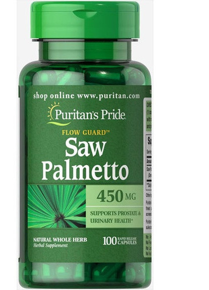 Puritan's Pride Saw Palmetto 450 mg 100 Caps Puritans Pride (256719910)