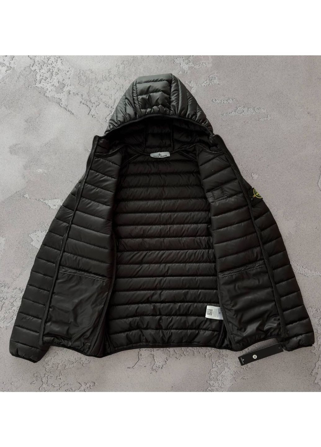 Черная демисезонная демисезонная куртка No Brand