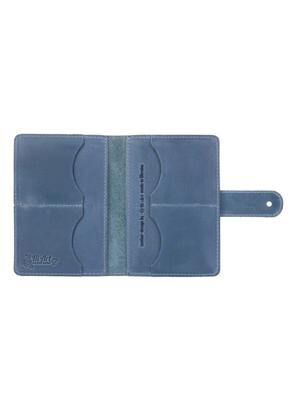 Обкладинка для паспорта зі шкіри «Mehendi Art» PB-03S / 1 Shabby Alga Темно-зелений Hi Art (268371173)