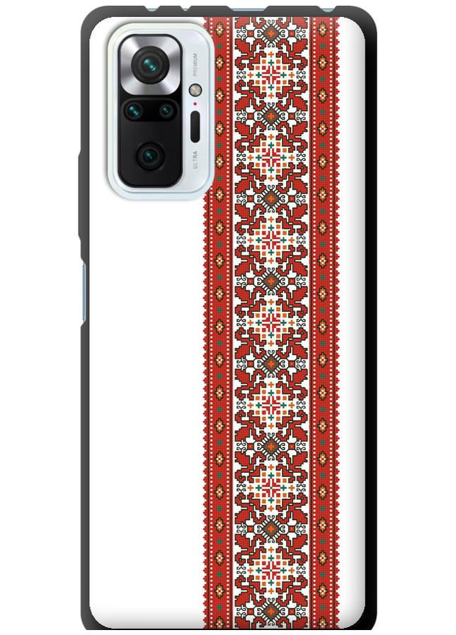 TPU чорний чохол 'Вишиванка 19' для Endorphone Xiaomi Redmi Note 10 Pro (269354518)