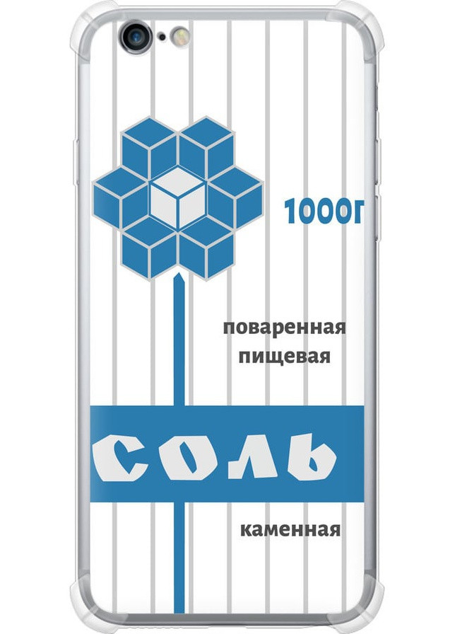 Силіконовий протиударний с посиленими кутами чохол 'Сіль' для Endorphone Apple iPhone 6s Plus (258566977)