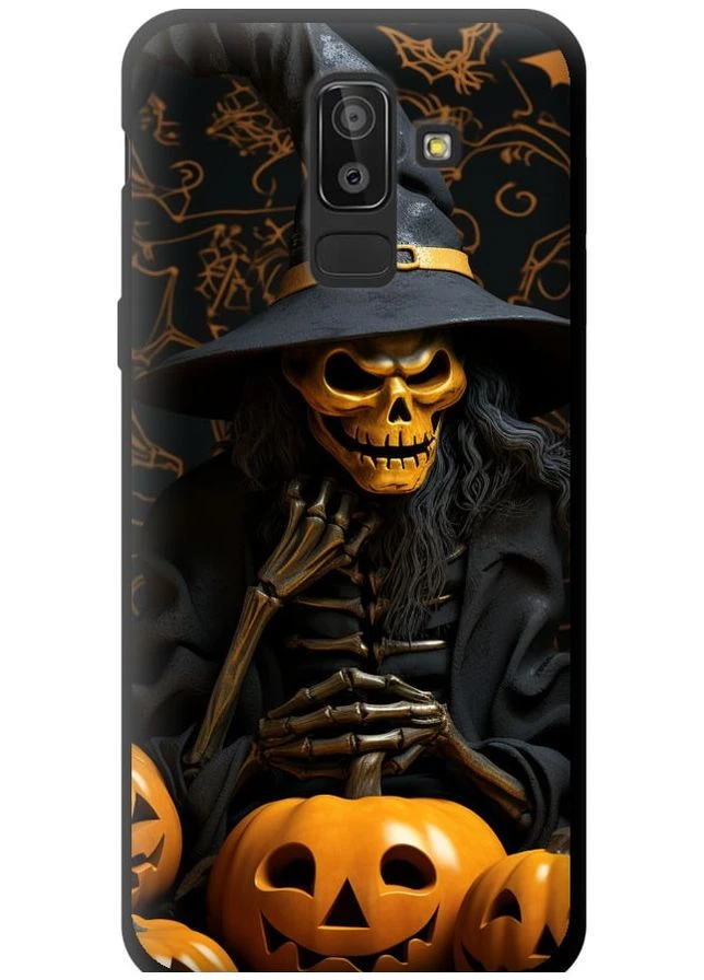 TPU черный чехол 'Halloween 2' для Endorphone Samsung Galaxy J8 2018 (266809373)