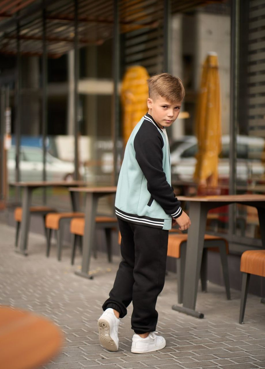Спортивный детский костюм для мальчика цвет светлая мята р.110 443547 New Trend (266494135)