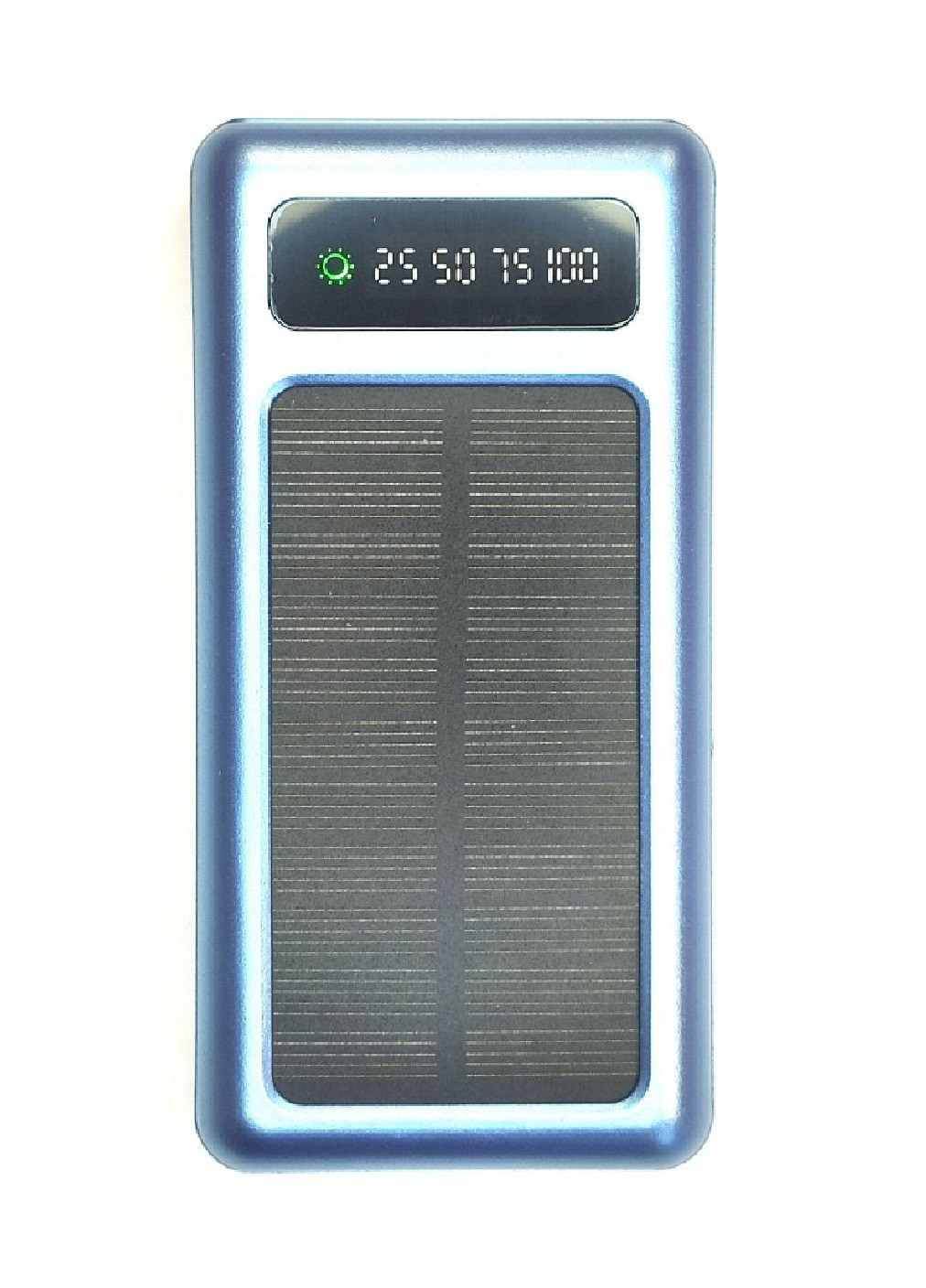 Power Bank універсальний зарядний пристрій батарея зовнішній акумулятор із сонячною панеллю 10000 Mah (475043-Prob) Синій Unbranded (260947419)