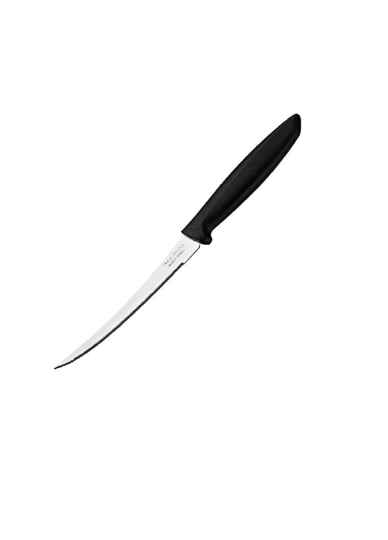 Нож PLENUS 127 мм/для томатов/черная ручка/индивидуальная упаковка Tramontina (262892896)