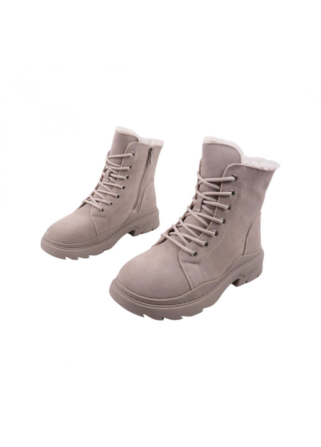 Черевики жіночі сірі натуральна замша Sorte Lady 34-23ZHC (257443683)