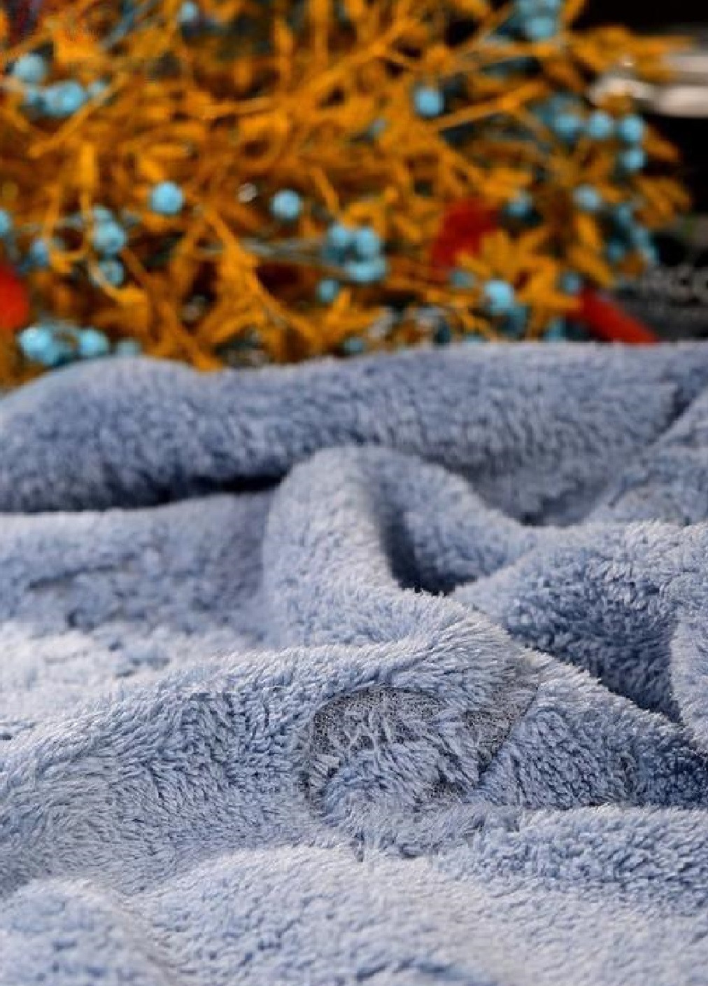 Unbranded полотенце для лица микрофибра микрофлис велюр быстросохнущее влагопоглощающее 100х50 см (476125-prob) бренд голубое логотип голубой производство -