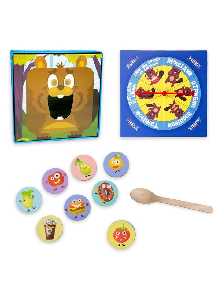 Настольная игра для детей "Покорми меня - Бобер" цвет разноцветный ЦБ-00224419 Strateg (262596501)