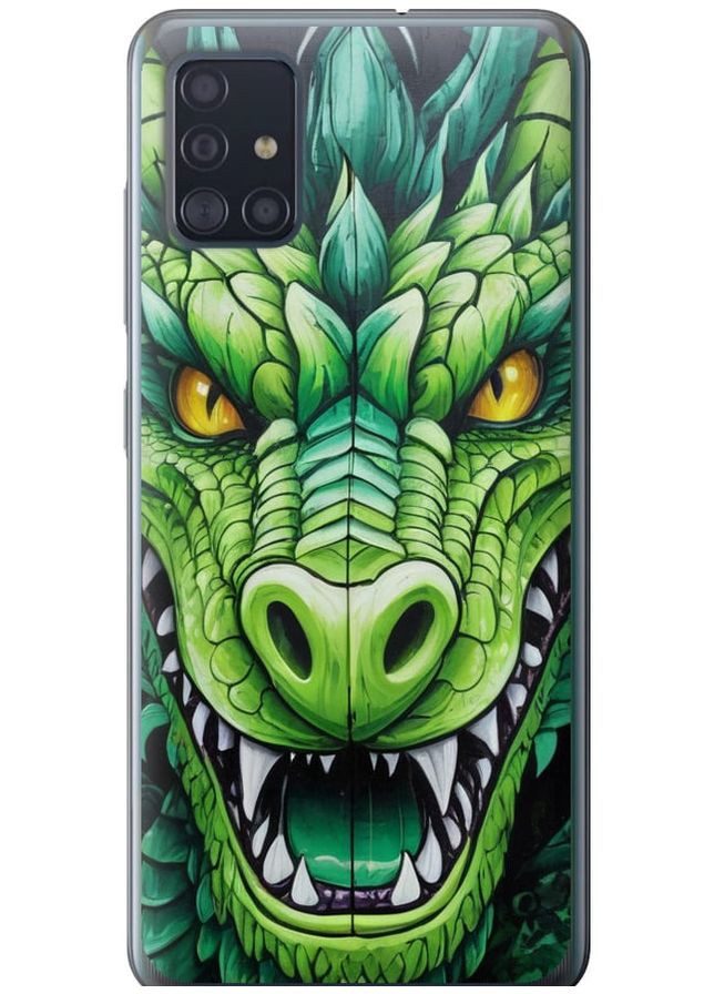 2D пластиковый чехол 'Зелёный дракон' для Endorphone Samsung Galaxy A51 2020 A515F (275458887)