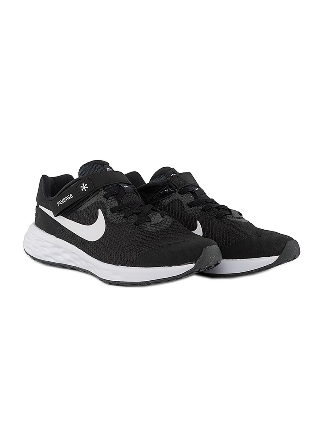 Черные демисезонные кроссовки revolution 6 flyease nn (gs) Nike