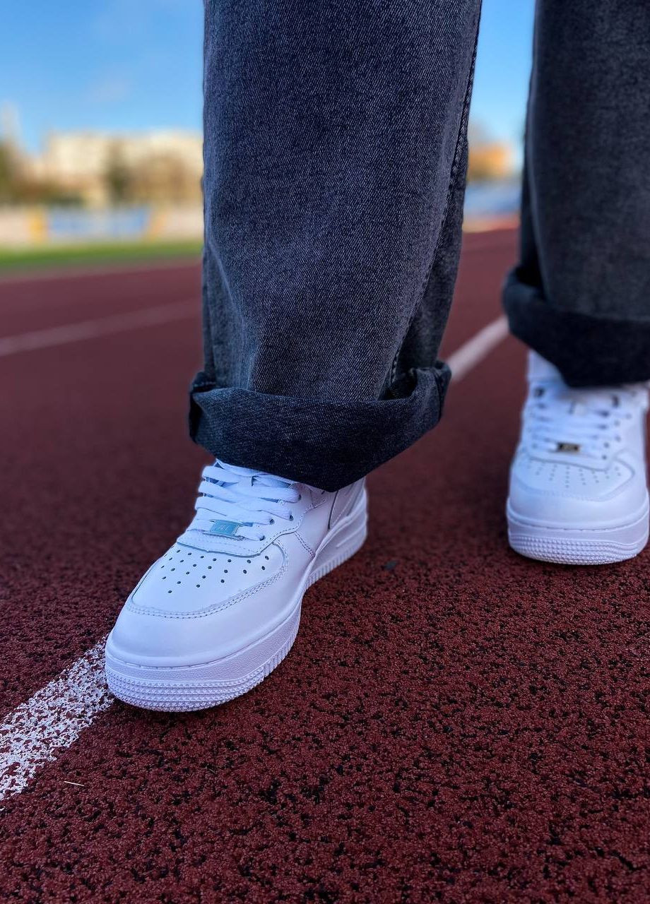 Белые всесезонные кроссовки унисекс, вьетнам Nike Air Force 1 Classic High White Premium