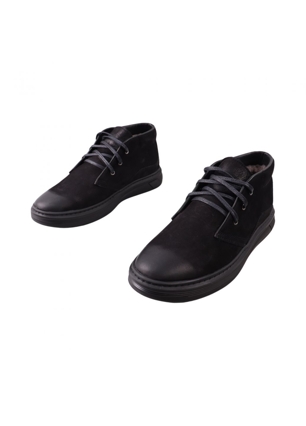 Черевики чоловічі чорні натуральний нубук Detta 129-24ZHC (268030468)