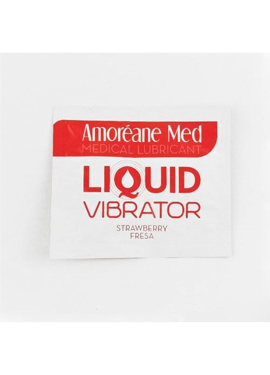 Пробник лубриканта з ефектом вібрації Med Liquid Vibrator Strawberry (2 мл) Amoreane (277236232)