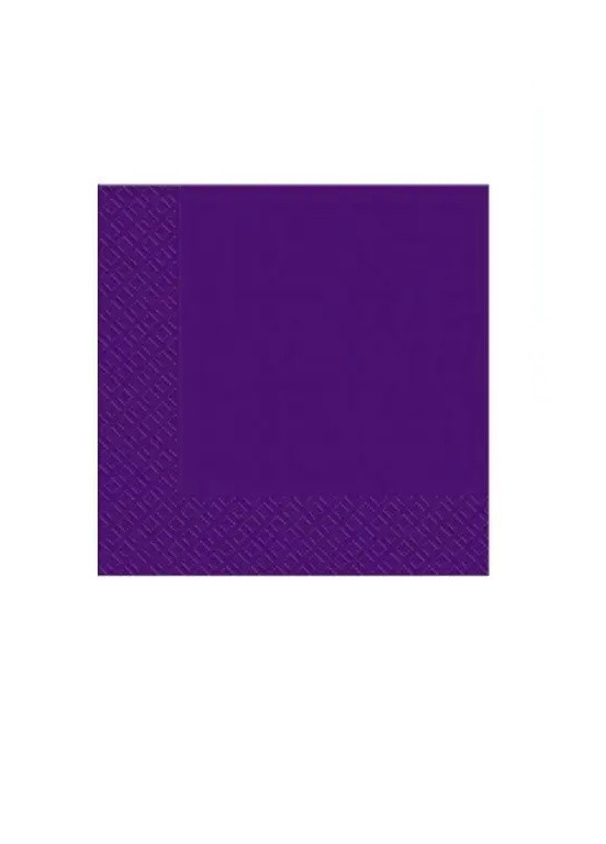 Cалфетки бумажные трехслойные Темно-фиолетовые 18 шт Марго (258701132)