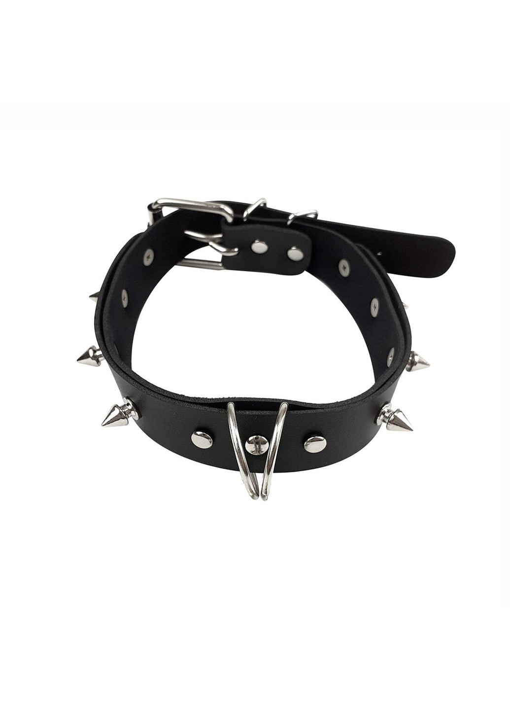 Нашийник з шипами та повідцем - Collar Spikes and Leash Art of Sex (258614607)