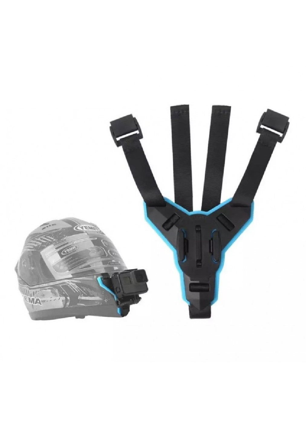 Крепление крепеж держатель фиксатор Telesin на мото шлем для экшн камер GoPro 10х8 см (475046-Prob) Unbranded (260947416)