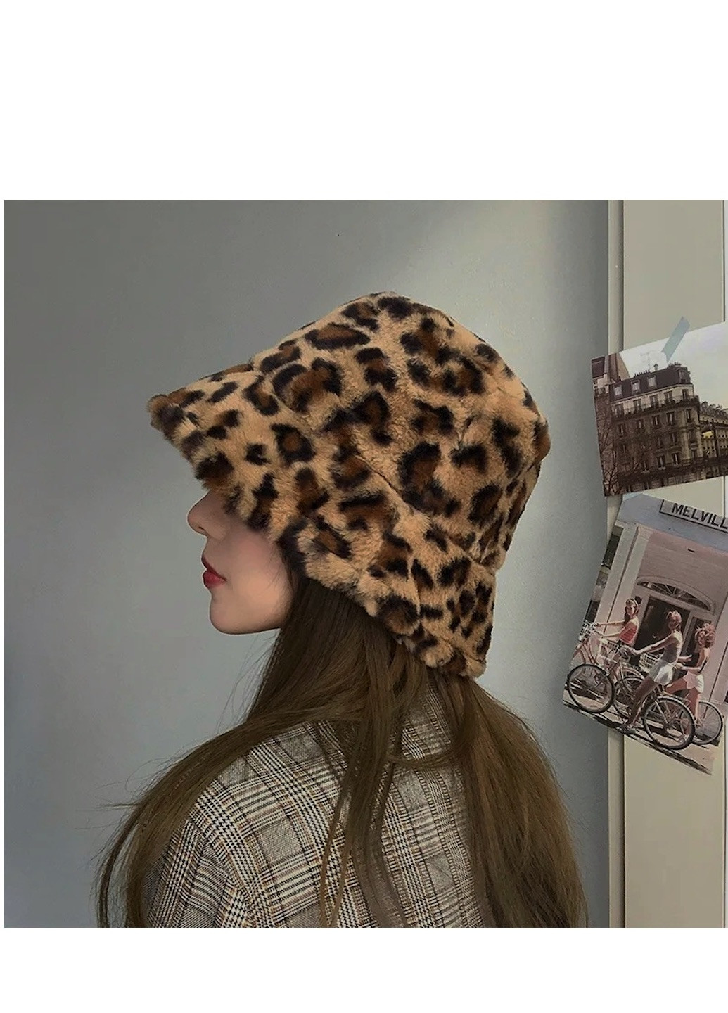 Женская шапка- Леопардовая No Brand панама (261407114)