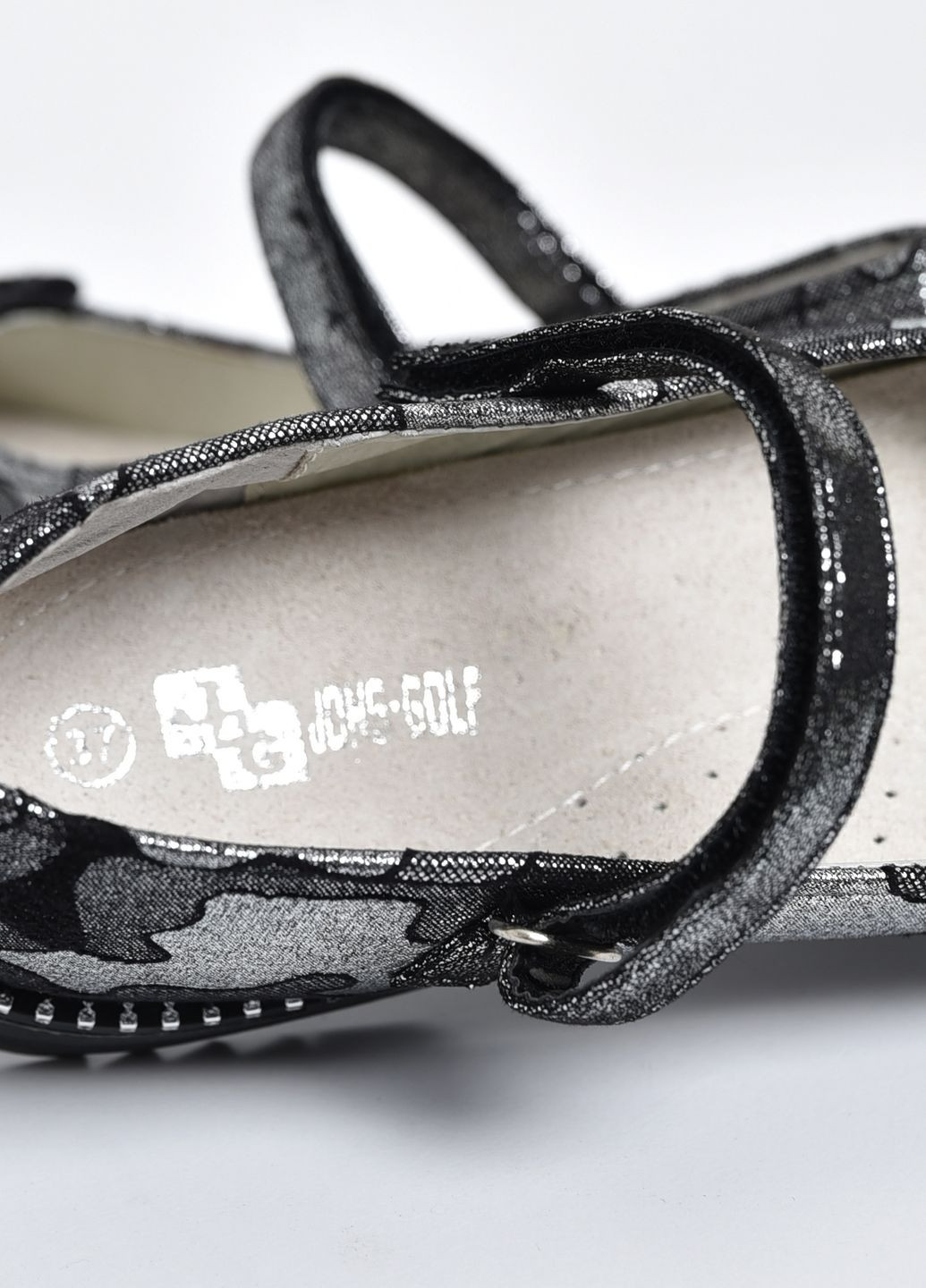 Туфлі підліткові для дівчинки сірого кольору 37 Let's Shop (277228592)