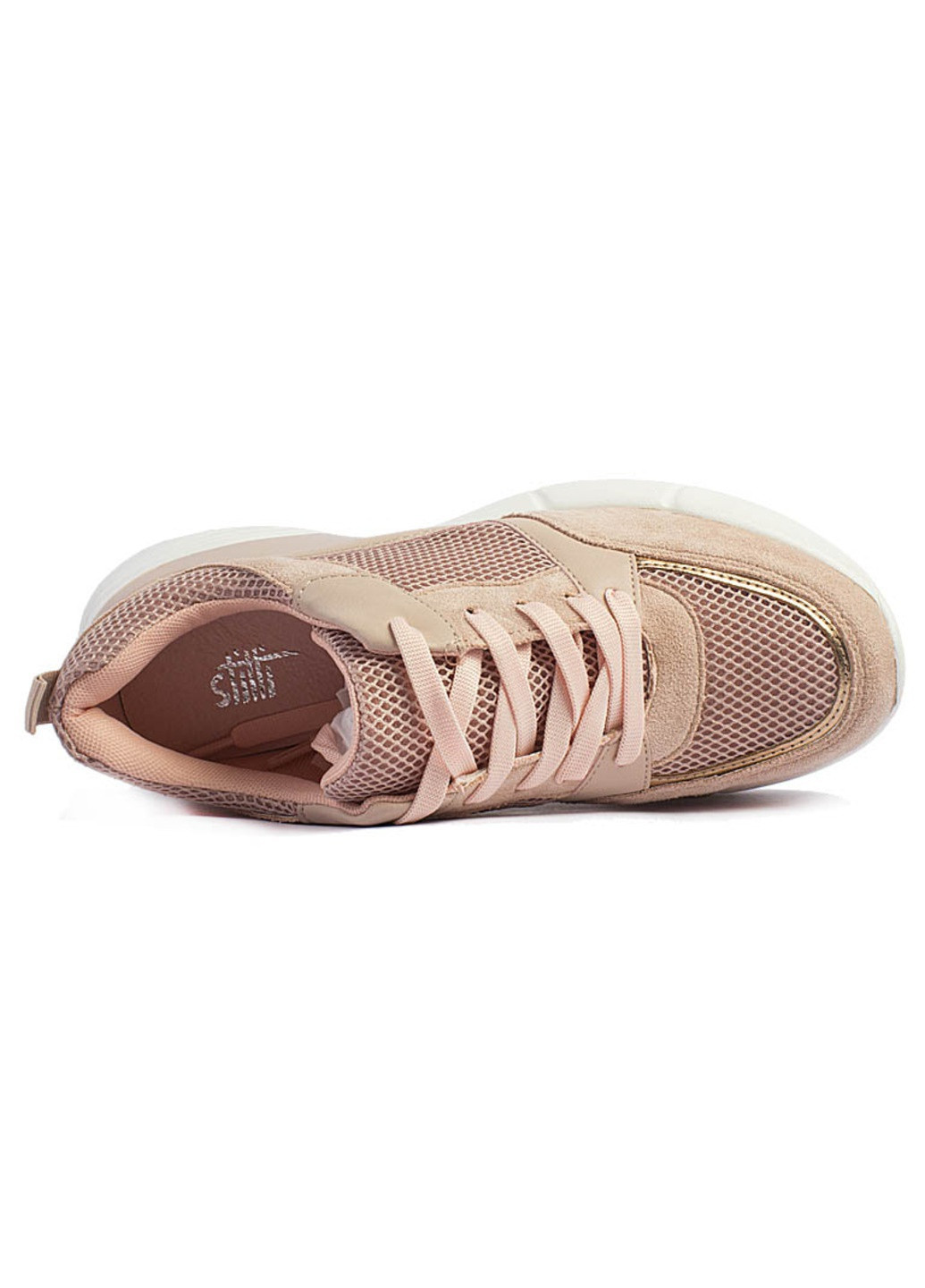 Розовые кроссовки женские бренда 8300184_(9) Stilli
