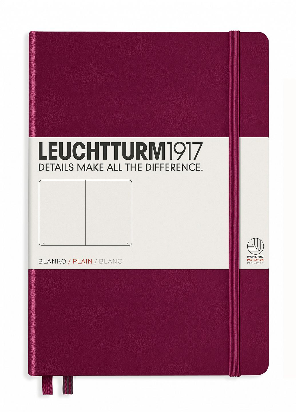 Блокнот Середній, винний, чисті аркуші Leuchtturm1917 (276321658)