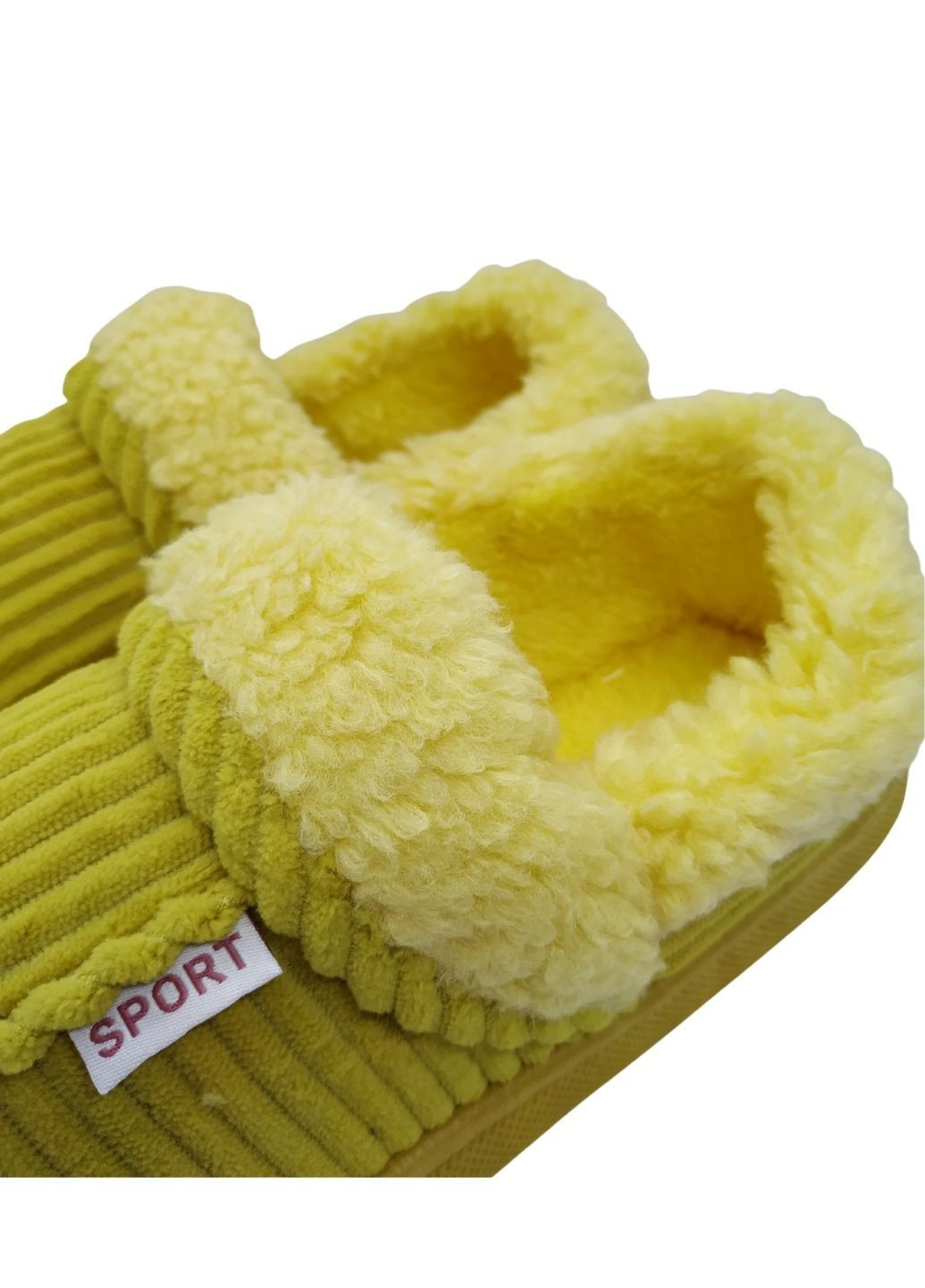 Хатні капці-чобітки жіночі Полосаті жовті Scarrhett (257457469)