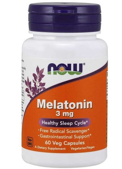 Melatonin 3 mg 60 Veg Caps NF3255 Now Foods (256722815)